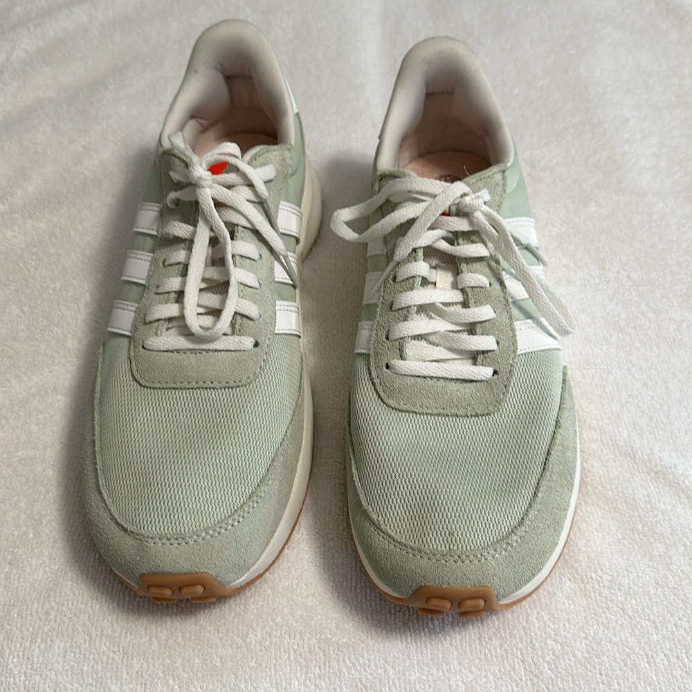 Women’s Adidas sneaker. Size 11, mint green.